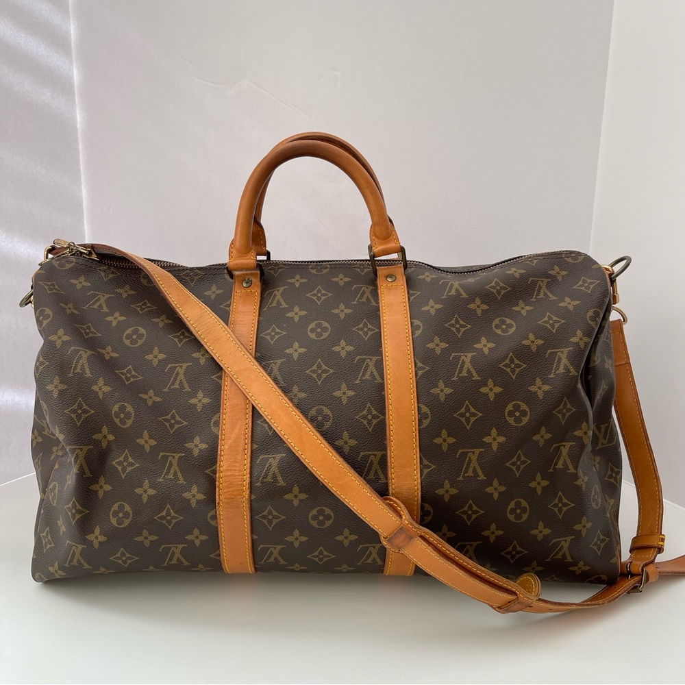 LOUIS VUITTON Monogram Keepall Bandouliere 50